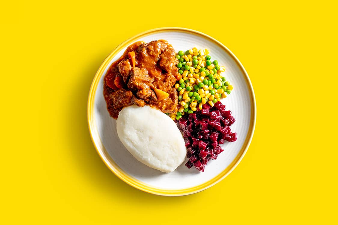 7 Colours with beef stew