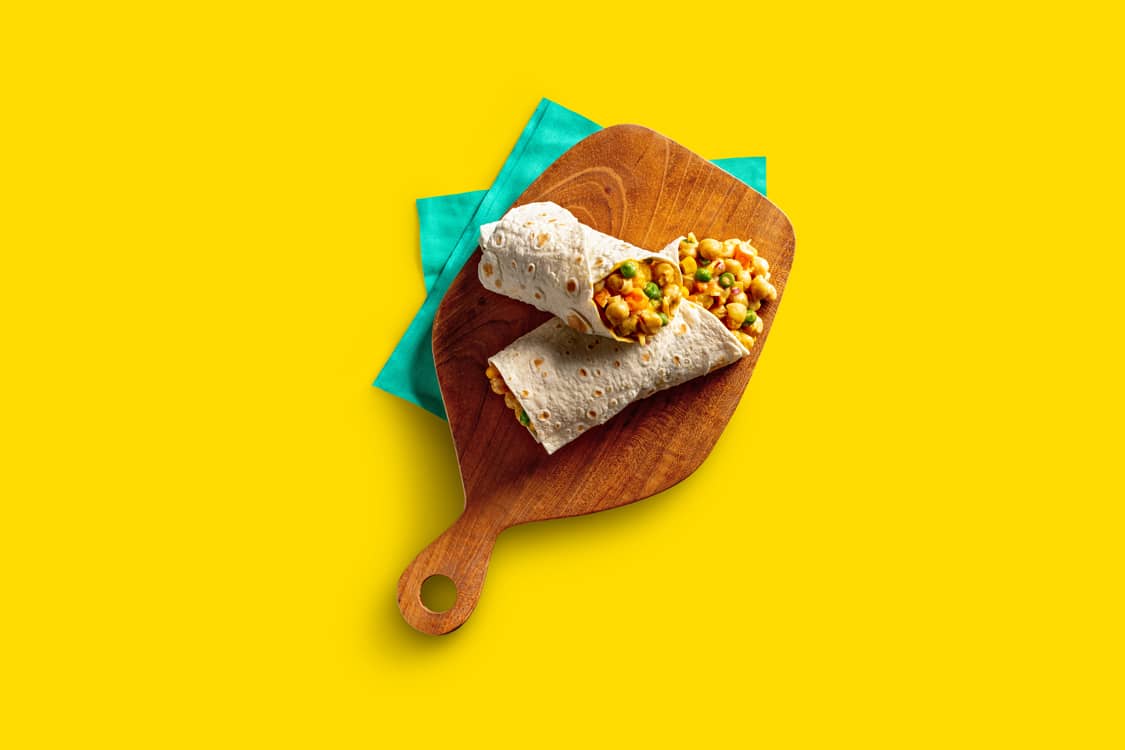 Chickpea veg wraps in WORD