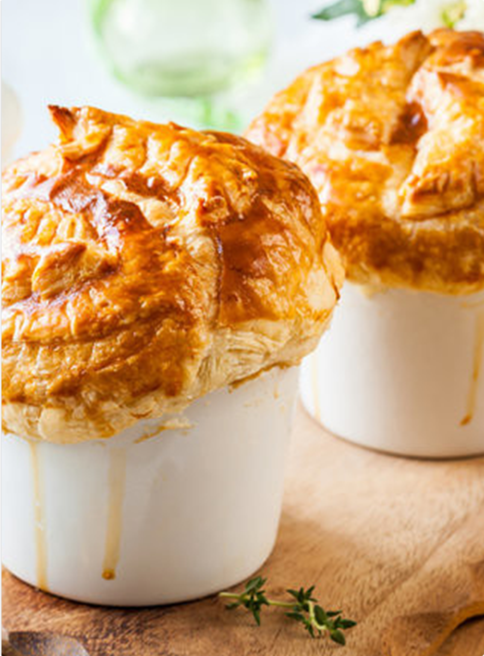 Rustic Chicken And Corn Pies