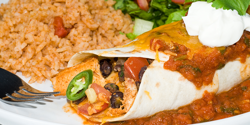 chicken-bean-enchiladas