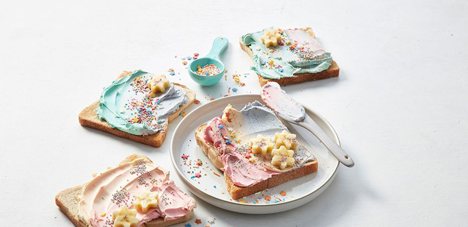 Unicorn toast