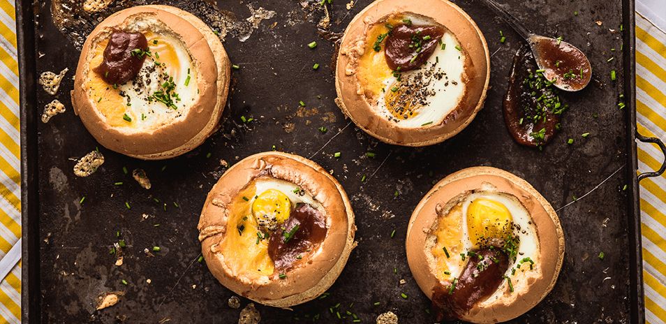 Toad in the Hole Breakfast Buns