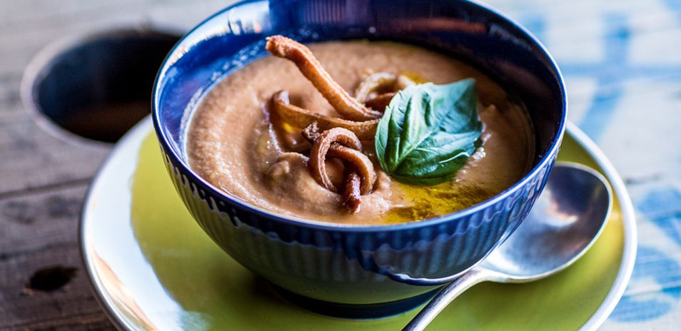 Tomato Gazpacho with a Twist