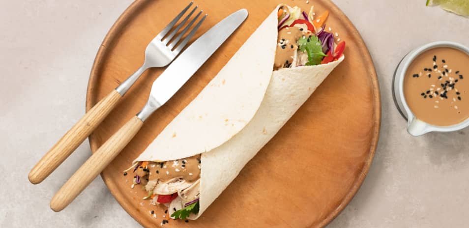 Crunchy Asian Chicken Wrap